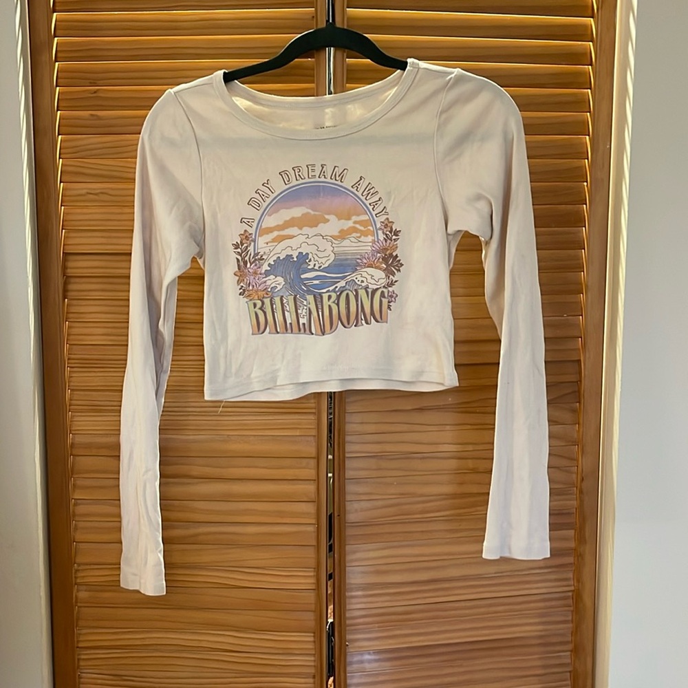 Billabong Long Sleeve Crop Top